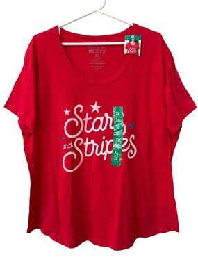 General Standard Stars and Stripes Size XL Cotton Red Patriotic USA July 4th